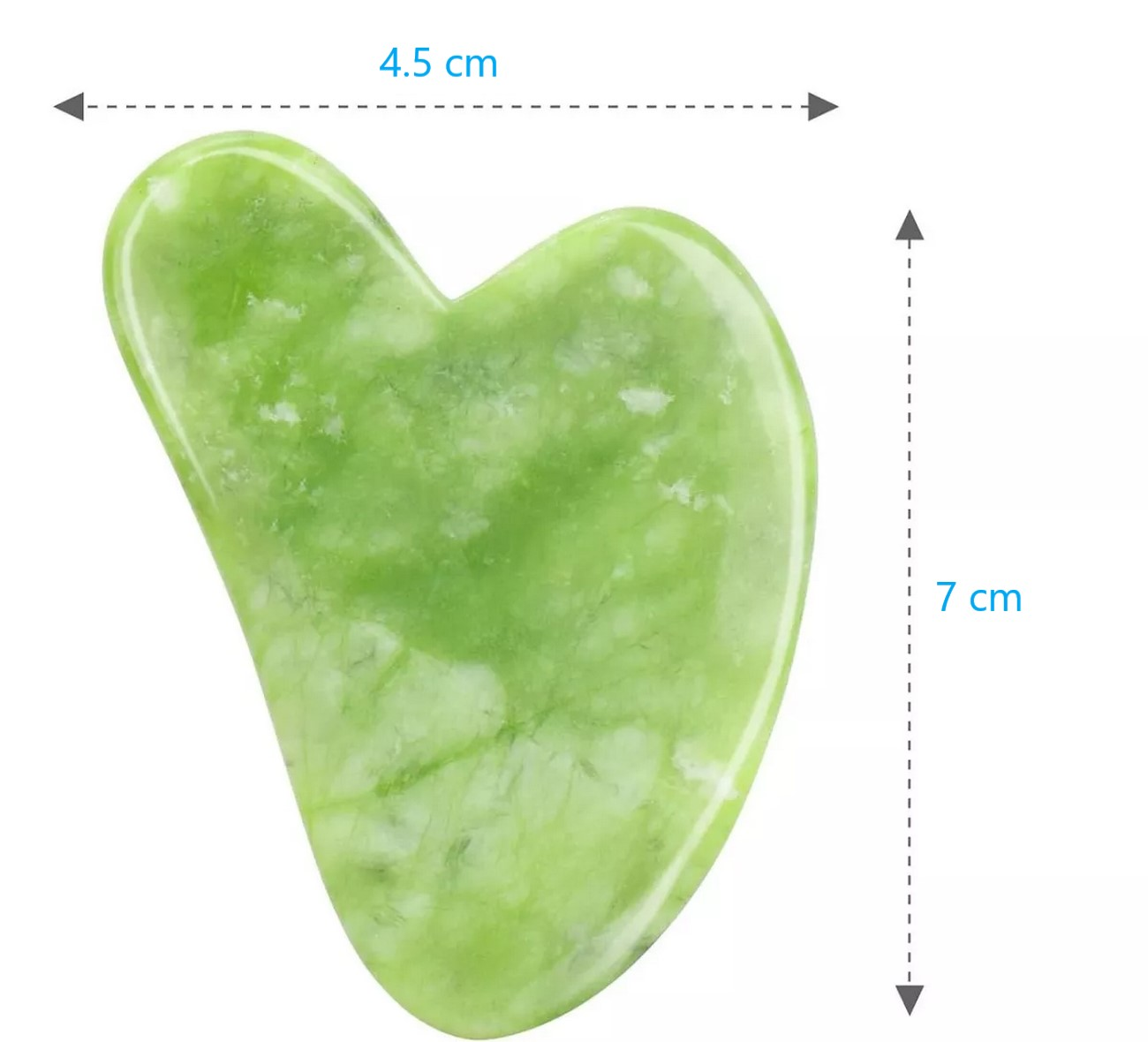 Gua Sha Corazon Jade Masajeador Facial